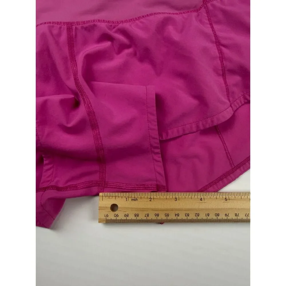 Lululemon Speed Up Running Shorts Pink Size 4 Lined Zip Pocket